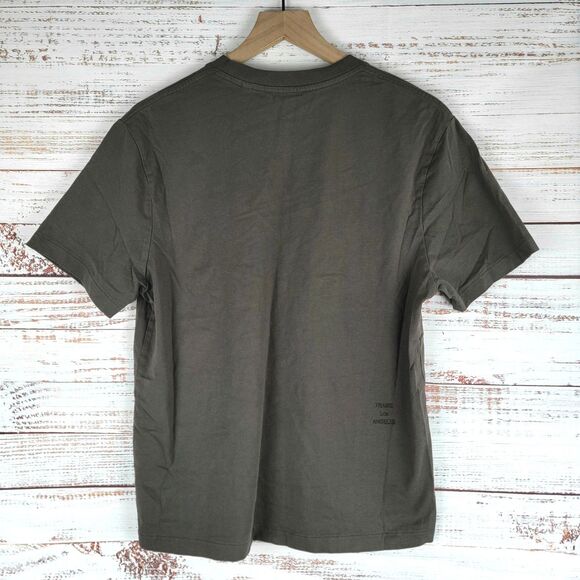FRAME Logo Tee T Shirt Mens Size M Brown Casual Short Sleeve lmts0393 - Picture 6 of 10